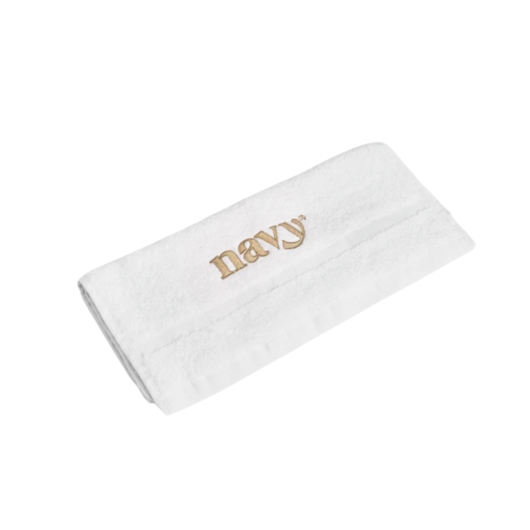 Serviette blanche luxueuse